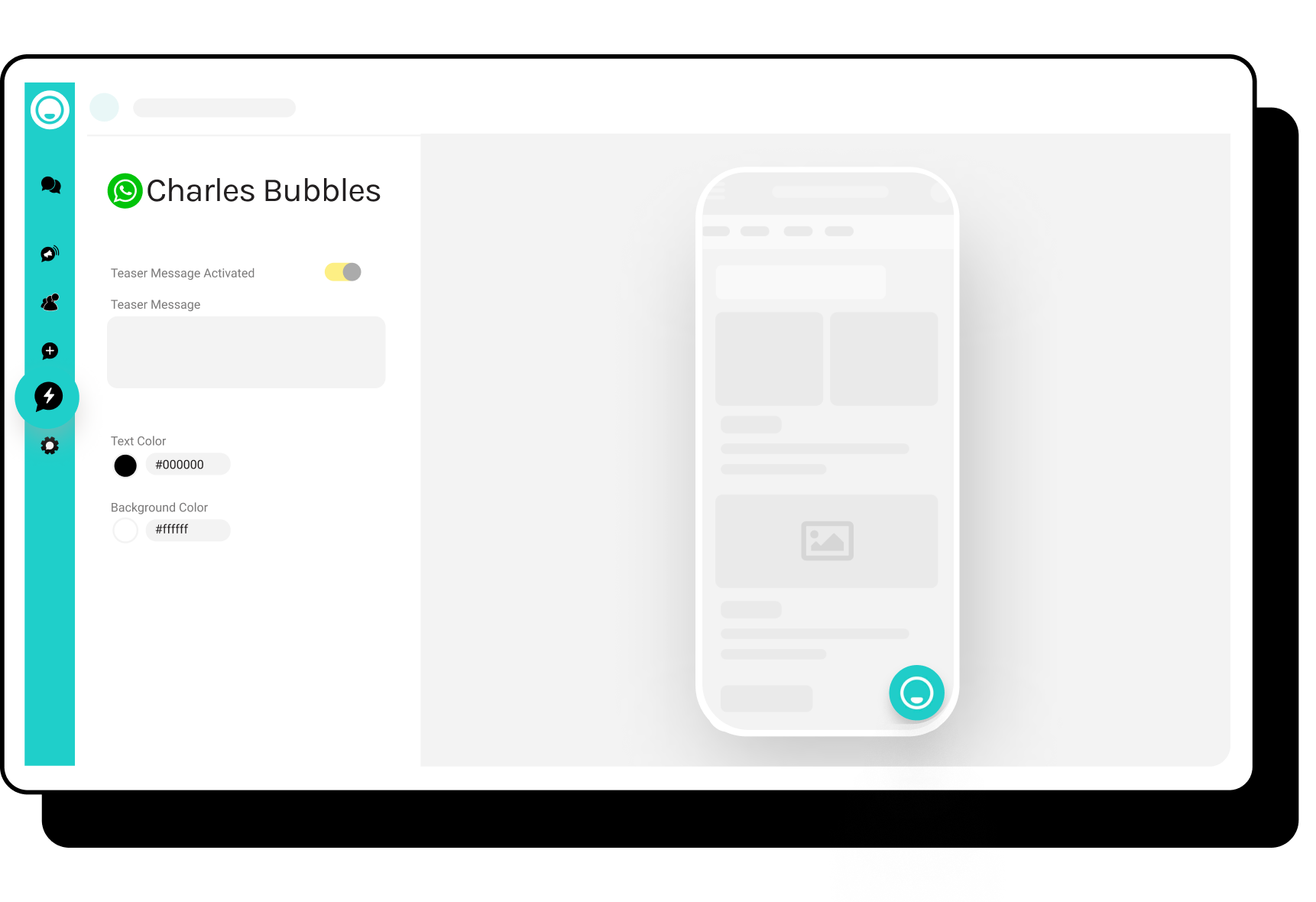 Integrazione con Chat bubbles