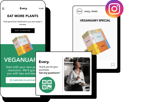 Chat-ins on Website, Instagram and Flyers Image