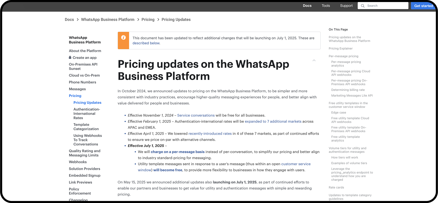 Meta Whatsapp Pricing