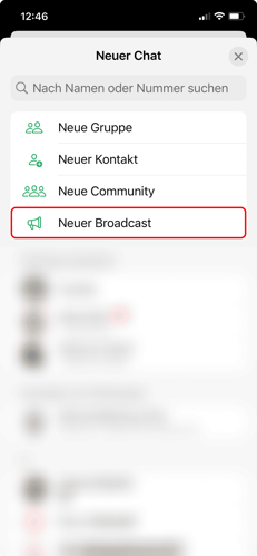 whatsapp broadcast erstellen
