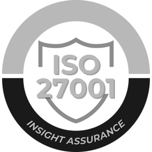 ISO 27001 Certification Mark B&W