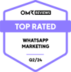 OMR WhatsApp marketing badge charles
