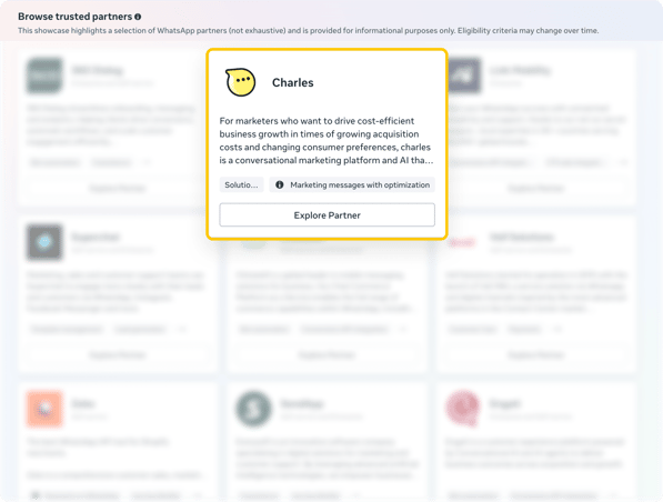 Partner directory — original screenshot with focus treatment