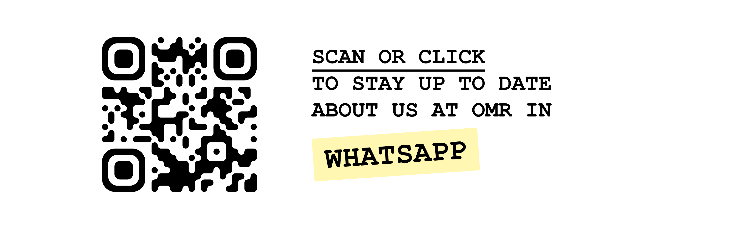 QR code OMRLanding page