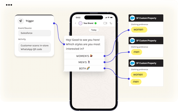 Salesforce WhatsApp custom property