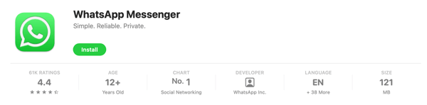 whatsapp messenger desktop app