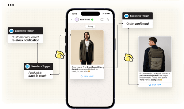 Trigger Whatsapp flows from Salesforce