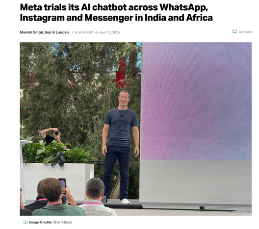 WhatsApp AI news announced in TechCrunch
