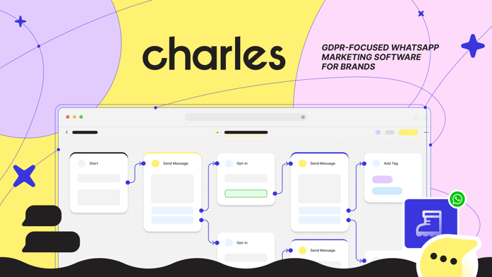 WhatsApp marketing software feature overview, charles