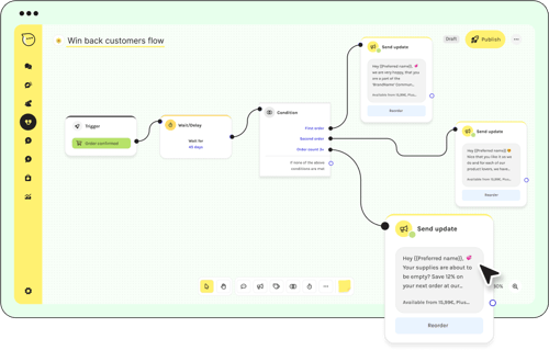 whatsapp replenishment flow