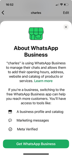 whatsapp business functions