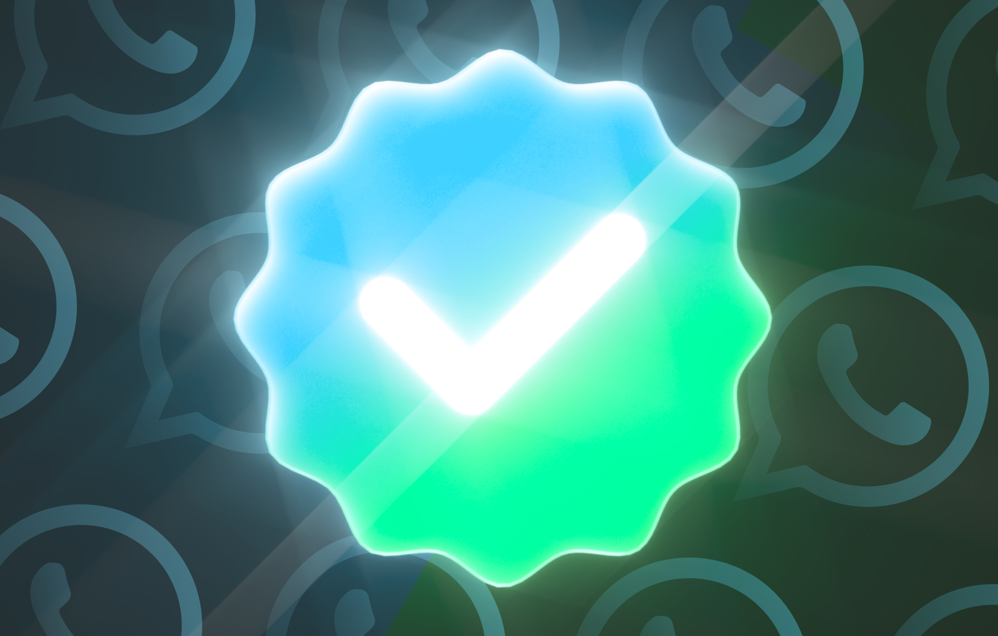 WhatsApp green tick verification will soon turn blue – image of tick that's half green and half blue